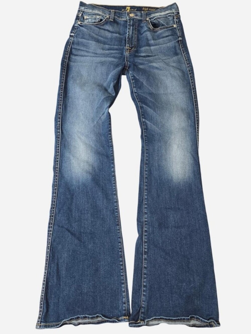 7 FAMK High Waist Vintage Bootcut Jeans Size 29 X 34